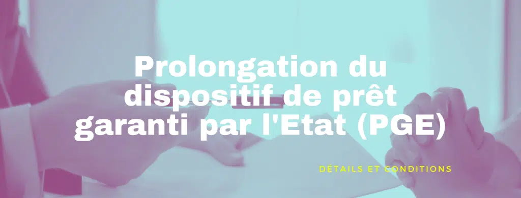 prolongation du dispositif de pret garanti par I'etate