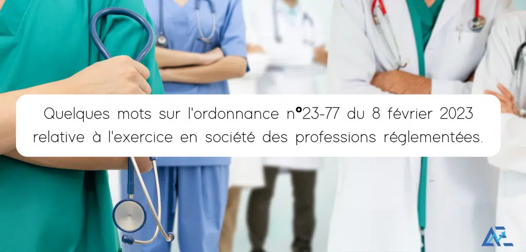 ordonnance professions réglementées - modifications juridiques