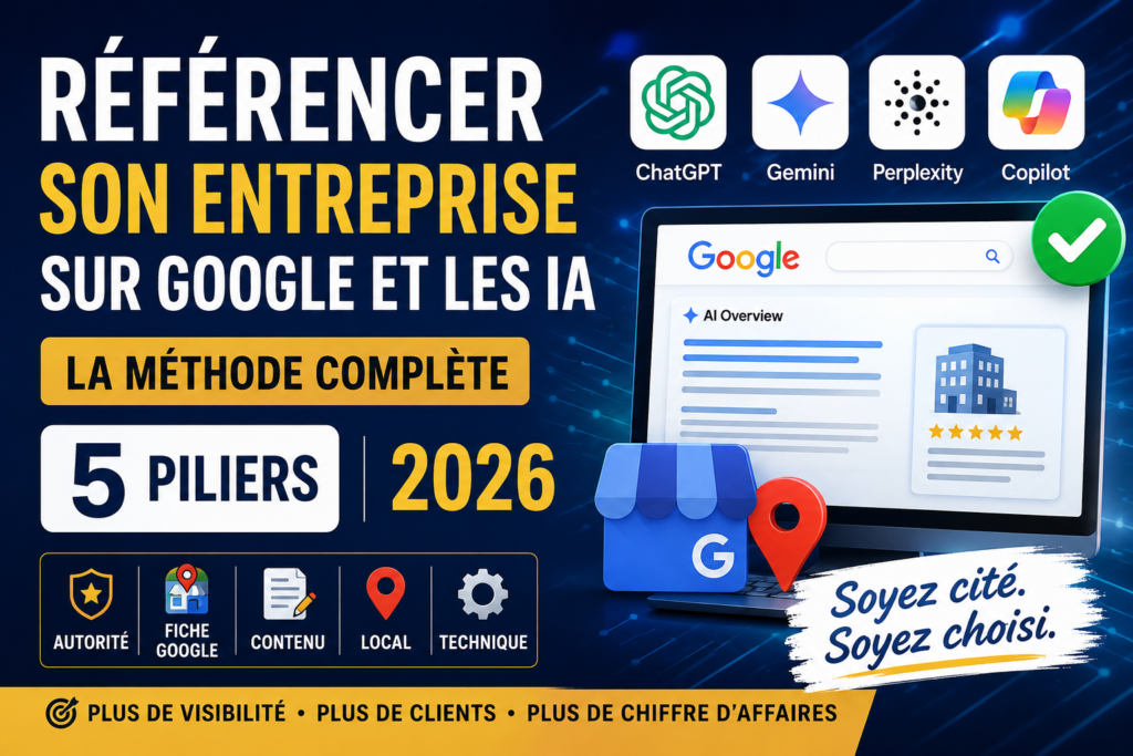 Comment référencer son entreprise sur Google et les IA en 2026 : la méthode complète en 5 piliers