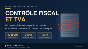 Contrôle fiscal et TVA : délais de réponse, droit de reprise et régularisation — Audit Experts