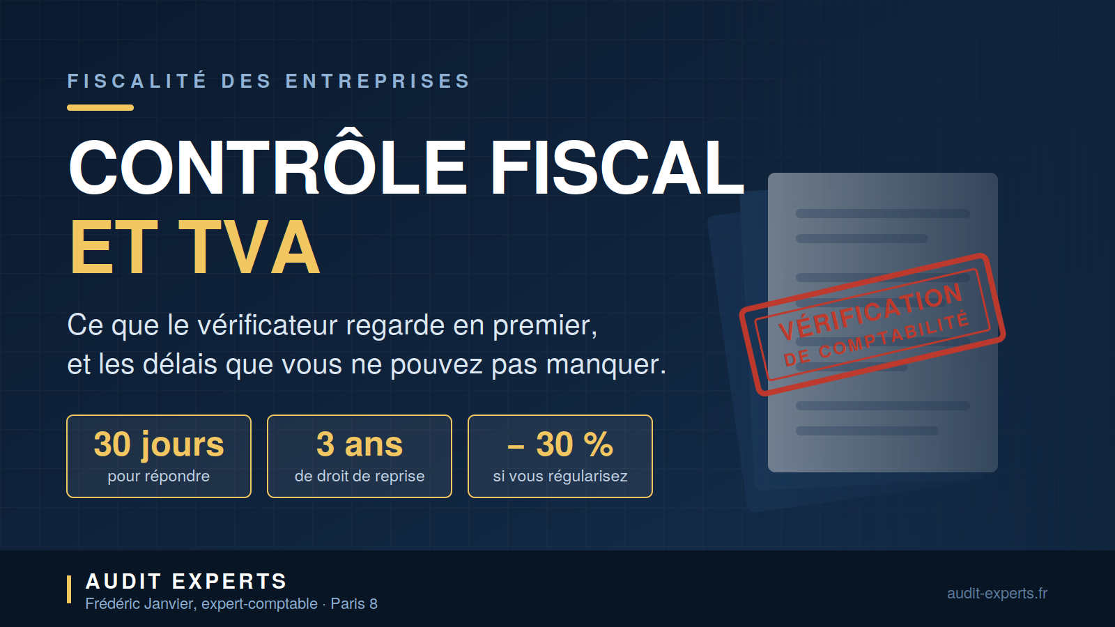 Lire la suite à propos de l’article Contrôle fiscal TVA : déroulé, points vérifiés et délais